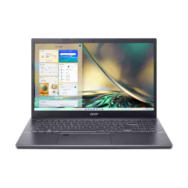 Acer Aspire 5 Notebook, 15.6 , FHD Display, Intel Core i5-12450H, UMA Graphics card, Windows 11, 8 GB RAM, 512 GB, Steel Gray, A515-57-55QK