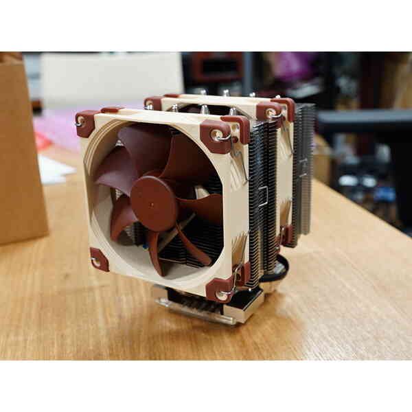 Noctua NH-D9 DX-4189 4U CPU Cooler, 2x NF-A9 HS-PWM Fans, 2500 RPM Fan Speed, 56.68 CFM Fan Airflow, SecuFirm2 Mounting Kit, Copper Heat-Pipes, Alumin