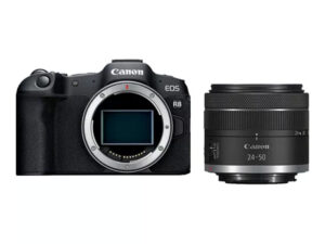 Canon EOS R8 Mirrorless Full Frame Camera with RF 24-50 mm f/4.5-6.3 IS STM Lens, Black