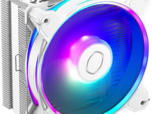 Cooler Master Hyper 212 Halo SF6 Ryu aRGB CPU Cooler, 4 Heat Pipes, Aluminum Fins, 2050 RPM Fan Speed, 51.88 CFM Airflow, Rifle Bearing Fan, Ryu Chara