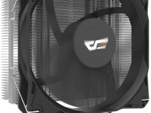DarkFlash Storm Z4 aRGB Air CPU Cooler, 1400 Fan RPM, 52.1 CFM Fan Airflow, Hydraulic Bearing, 22.3dBA Noise Level, Copper Heat Pipes, 155m Height, Bl