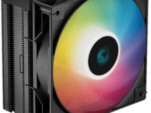 DeepCool AG400 Digital Black ARGB Single Tower 120mm CPU Cooler, 2000 RPM Fan Speed, Black | R-AG400-BKADMN-G-1