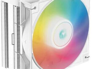 DeepCool AG400 Digital White ARGB Single Tower 120mm CPU Cooler, 2000 RPM Fan Speed, Black | R-AG400-WHADMN-G-1