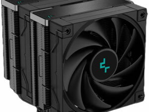 DeepCool AK620 ZERO Dark All Black Edition CPU Cooler 500-1850 RPM Fan Speed 68 99 CFM Airflow Fluid Dynamic Bearing 260W Power LGA2066/2011-v3/2011/A