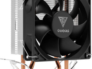 GAMDIAS Boreas E1-210 Mono Air Cooler, LGA 1700 / AM5 Compatibility, 92mm Fan, 34.6 CFM Air Flow, 2200 RPM Fan Speed, 31 dBA Noise Level, 3-Pin PWM Co