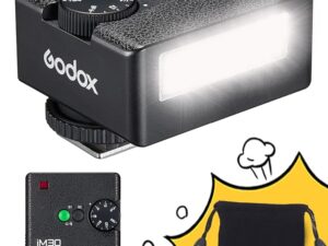 Godox Flash Godox iM30 Mini Flash - Camera Flash GN 15, 7 Power Levels, IM 30 Mini Manual Flash for Canon/Sony zv1/Sony zve10 /Ricoh gr3/Nikon/Fuji f1-230 Full-Power...