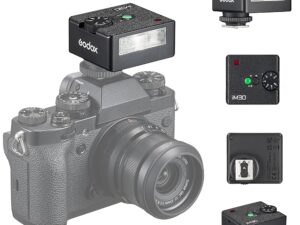 Godox iM30 Camera Flash Mini Flash Speedlite GN15 with 13 Levels Flash Power,CCT 6500K±200K with S1/S2 Optical Control for Sony Canon Nikon Fuji Olympus Camera