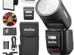 Godox V1Pro C Round Head Camera Flash 2.4G X Wireless HSS 76Ws E-TTL Li-ion Round Head Camera Speedlight With External Flash SU-1 For Canon