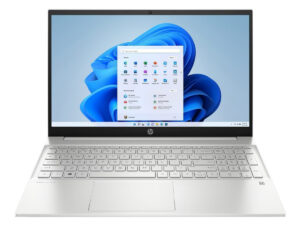 HP Windows 11 Home, 16 GB RAM, 512 GB SSD, 15.6 Inches Laptop, Natural Silver, 15-EH3004NE- R7