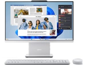 Lenovo IdeaCentre All in One Desktop 3, Integrated Intel UHD Graphics, Windows 11, 23.8 inches FHD Touch Display, 8 GB RAM, 512 GB SSD, Cloud Grey, F0HN000JAX
