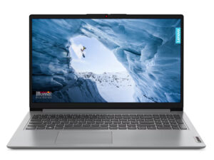 Lenovo IdeaPad 1 15IAU7 Notebook, 15.6 FHD Display, Intel Core i3-1215U Processor, 8 GB RAM, 256 GB SSD, Windows 11 Home, Grey, 82QD00G5AX