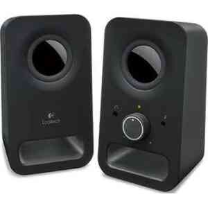Logitech Multimedia Speakers Z150 with Stereo Sound for Multiple Devices (Black) | 980-000814 / 980-000816