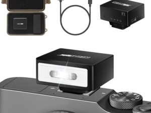 MEDALight F1 Mini Camera Flash Camera Flash Speedlite for Ricoh (GR3/GR3X,etc.) Nikon/Canon/Fuji,Digital Film Cameras,Mini hot Shoe Flash for DSLR Camera（Not Compatible for Sony...