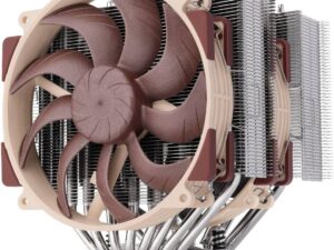 Noctua NH-D15 G2 HBC CPU Coolers, 2x NF-A14x25r G2 PWM Fans, 8 Heatpipes, 1500 RPM Fan Speed, 91.58 CFM Airflow, Copper Pipes, Aluminum Fins, Soldered