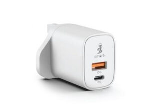 Smart iConnect Premium Mobile USB Wall Charger Adapter, 20 W, White