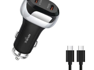 Trands 50 W Car Charger, Black, TR-AD9813