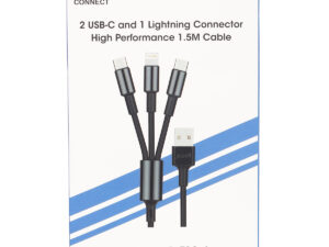 X.Cell 3 In 1 Cable 2C1L-1.5 Meter