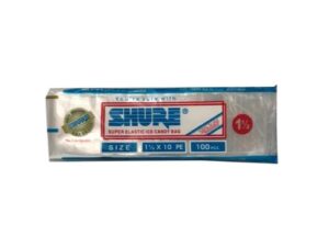 100-Piece Super Elastic Ice Candy Bag / Wrapper - Size 1-1/2 X 10