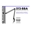 512 AUDIO ADJUSTABLE BOOM ARM FOR PODCASTING BROADCASTIN STREAMING AND RECORDING