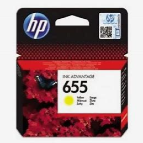 HP 655 Yellow Ink Cartridge CZ112AE