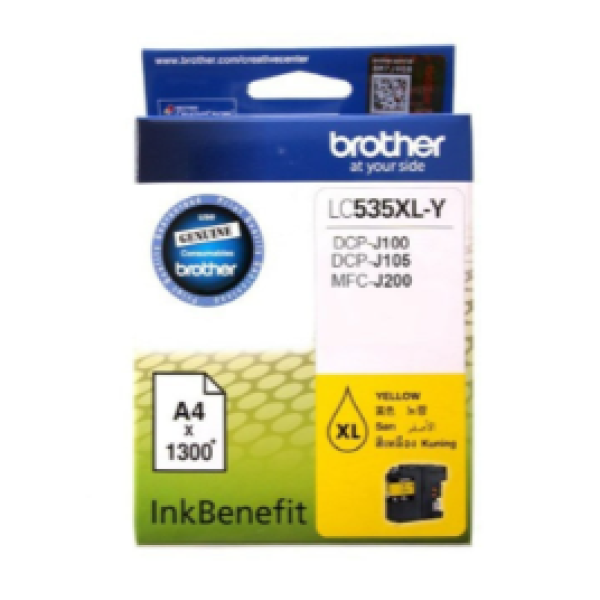 Brother LC535XL Yellow Original Ink Cartridge, LC535XL-Y