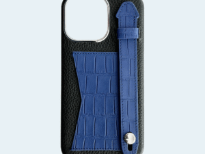 AA Cases Crocodile Strap and Wallet Case For iPhone 15 Pro Max - Royal Blue