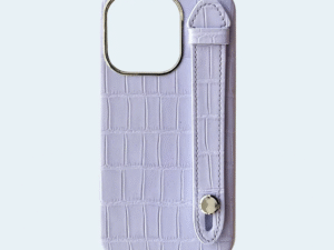 AA Cases Crocodile with Strap Case For iPhone 15 Pro 6.1 - Lilac