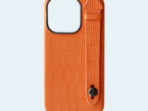 AA Cases Crocodile with Strap Case For iPhone 15 Pro 6.1 - Orange