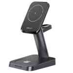 Acefast Mobile Holder E3 Desktop 3In1 Wireless Charging Stand Black