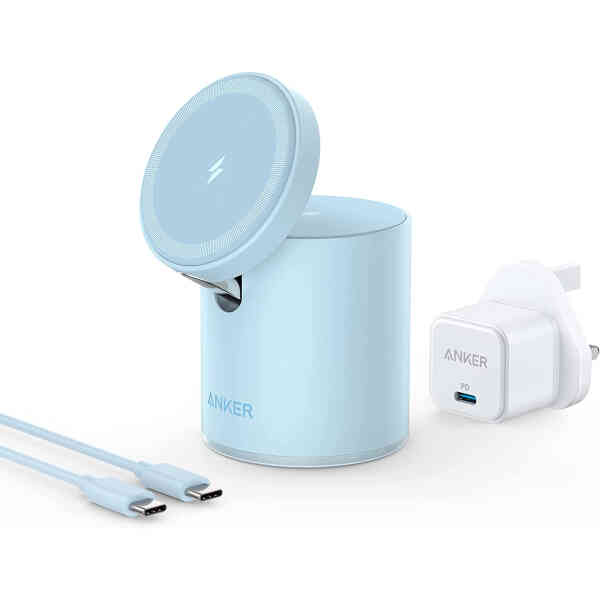 Anker 623 MagGo Magnetic Wireless Charger, Misty Blue, B2568231