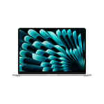 Apple MacBook Air, 15 inches, 8 GB RAM, 256 GB SSD, Apple M3 chip with 8-core CPU and 10-core GPU, macOS, Arabic, Silver