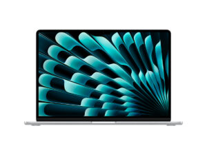 Apple MacBook Air, 15 inches, 8 GB RAM, 256 GB SSD, Apple M3 chip with 8-core CPU and 10-core GPU, macOS, Arabic, Silver