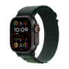Apple Watch Ultra 2 GPS + Cellular, 49 mm Black Titanium Case with Dark Green Alpine Loop - Medium