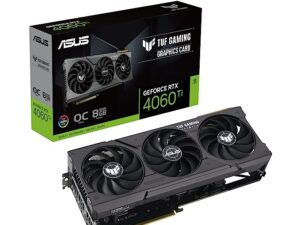 ASUS TUF Gaming GeForce RTX™ 4060 Ti OC Edition Gaming Graphics Card (PCIe 4.0, 8GB GDDR6, DLSS 3, HDMI 2.1a, DisplayPort 1.4a)
