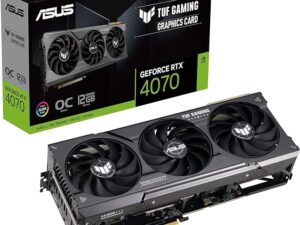 ASUS TUF Gaming NVIDIA GeForce RTX™ 4070 OC Edition Gaming Graphics Card (PCIe 4.0, 12GB GDDR6X, HDMI 2.1, DisplayPort 1.4a)