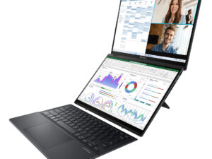 Asus Zenbook Duo 14 Laptop, OLED Display, Intel Core Ultra 7 Processor, 16 GB RAM, 1 TB SSD, Windows 11 Home, Inkwell Gray, UX8406MA-OLEDI7IG