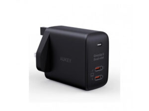 Aukey PA-B4T Dual Port 45W PD Wall Charger with GaN Power Tech - Black