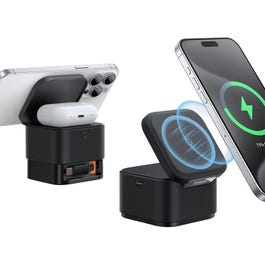 Baseus Charger Mag Pro 2In1 Magnetic Wireless 25W Cosmic Black