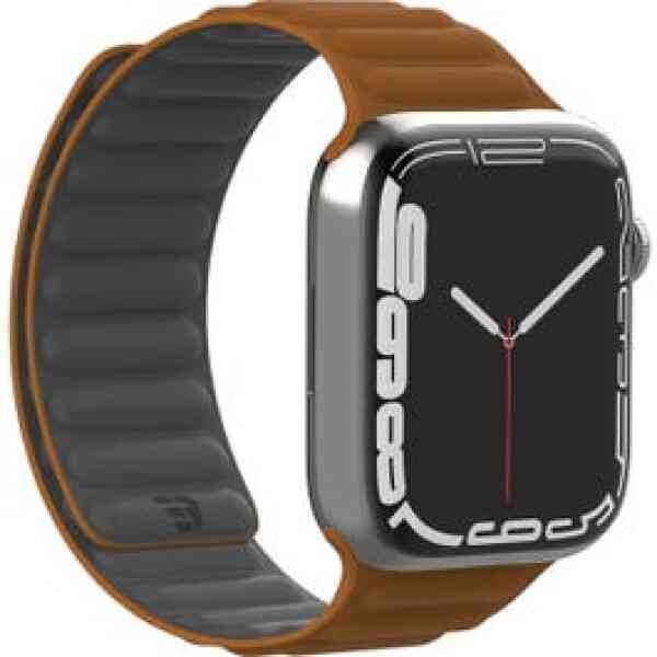 Baykron Strap Silicone Magnetic Apple Watch 38/40/41 mm Grey/Brown