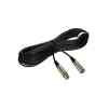 C50J 50-Foot Hi-Flex Chrome XLR Cable Connectors Black