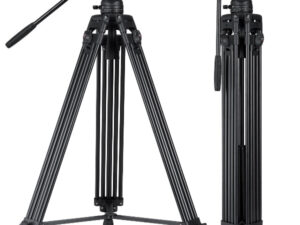 Cayer BF65LH-C carbon fiber double-tube tripod N15 hydraulic head tripod