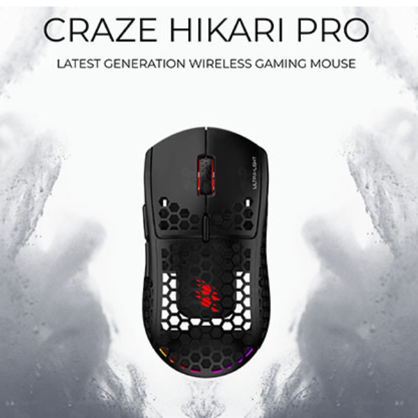 CRAZE HIKARI PRO WIRELESS GAMING MOUSE