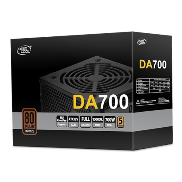 DEEPCOOL DA 700 700W 80PLUS BRONZE FM POWER SUPPLY