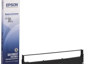 EPSON S015637/S015631 Black Ribbon Cartridge for LX-350 and LX-300