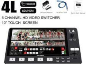 FeelWorld L4 HDMI Livestream Switcher with 10.1" LCD Monitor