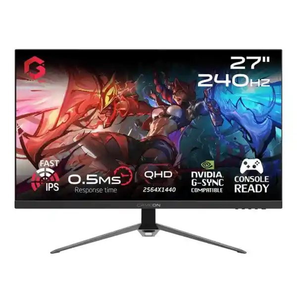 GAMEON GOES27QHD240IPS 27″ 2K, 240Hz, MPRT 0.5ms, HDMI 2.1, Fast IPS Gaming Monitor