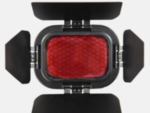 Godox Barn Door with Honeycomb Grid and 4 Color Gel Filters BD-07 (Red Yellow Blue Green) for Godox AD200