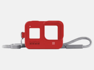 GoPro Silicone Sleeve and Adjustable Lanyard Kit for GoPro HERO8 (Firecracker Red)