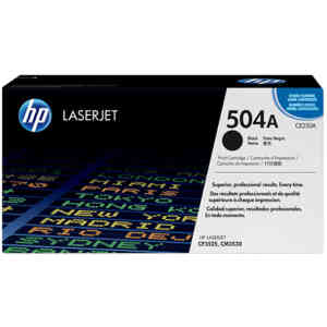 HP 504A Black Toner Cartridge CE250A