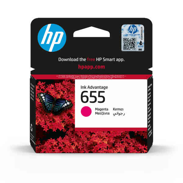 HP 655 Orignal Ink Cartridge (CZ111AE),Magenta